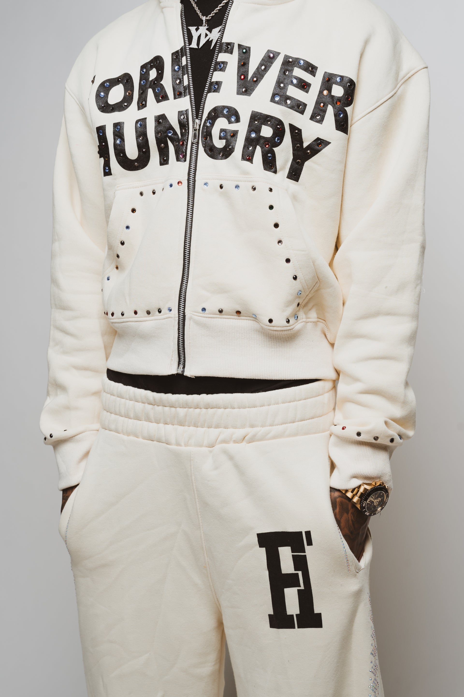 Gemstone Tracksuit Crème