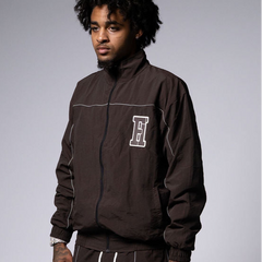Essential Windbreaker Tracksuit Brown view 3