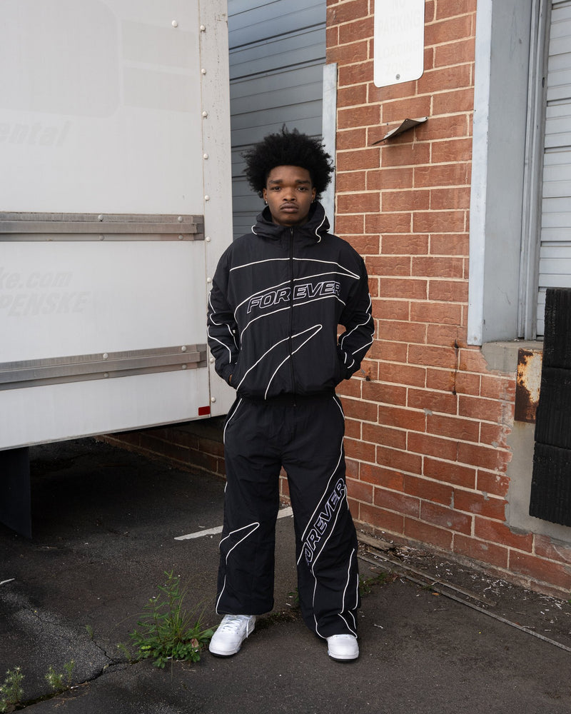 Forever Windbreaker Set Black & Black