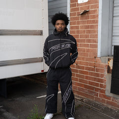 Forever Windbreaker Set Black & Black view 1