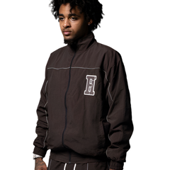 Essential Windbreaker Jacket Brown view 1
