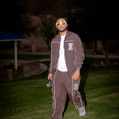 Essential Windbreaker Tracksuit Brown view 5
