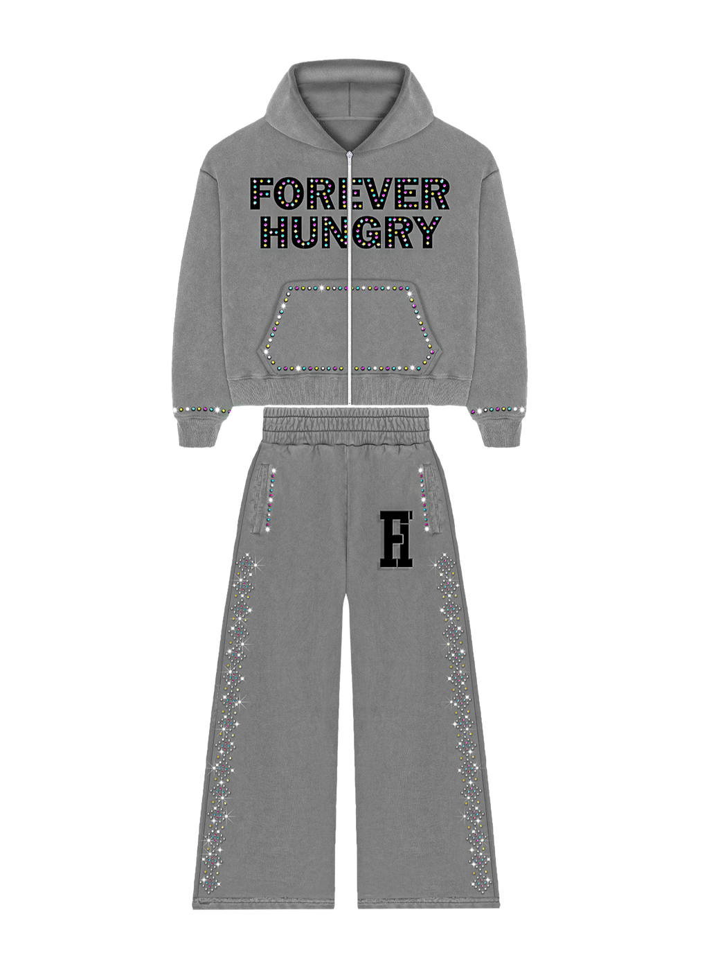 Gemstone Tracksuit Grey