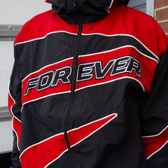 Forever Windbreaker Set Red & Black view 2