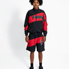 Forever Windbreaker Short Set Red view 1