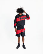 Forever Windbreaker Short Set Red