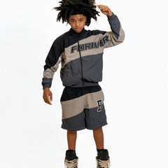 Forever Windbreaker Black & Grey view 1