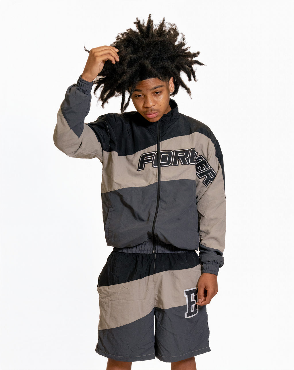 Forever Windbreaker Black & Grey