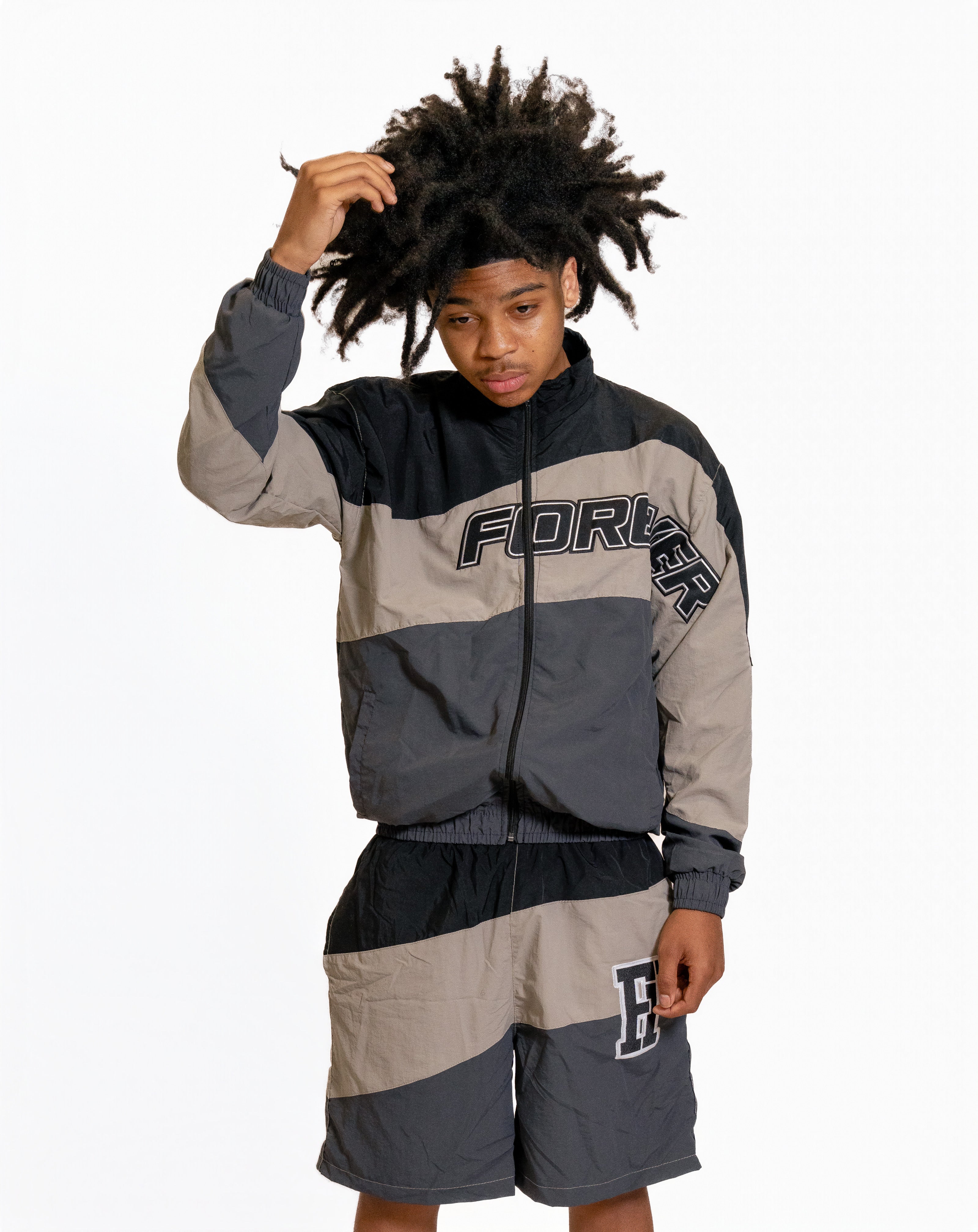 Forever Windbreaker Black & Grey