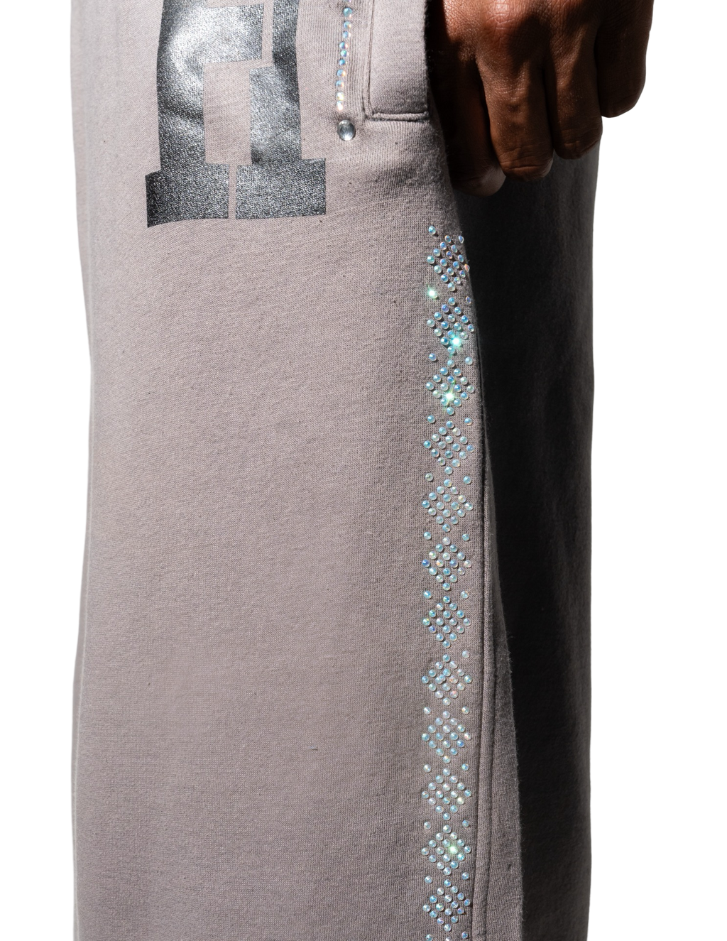GREY GEMSTONE SWEATS