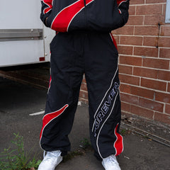 Forever Windbreaker Set Red & Black view 3