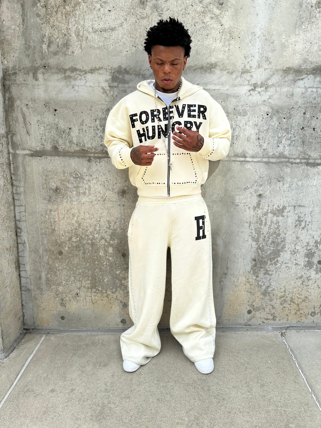 Gemstone Tracksuit Crème
