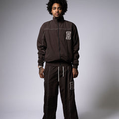 Essential Windbreaker Jacket Brown view 3