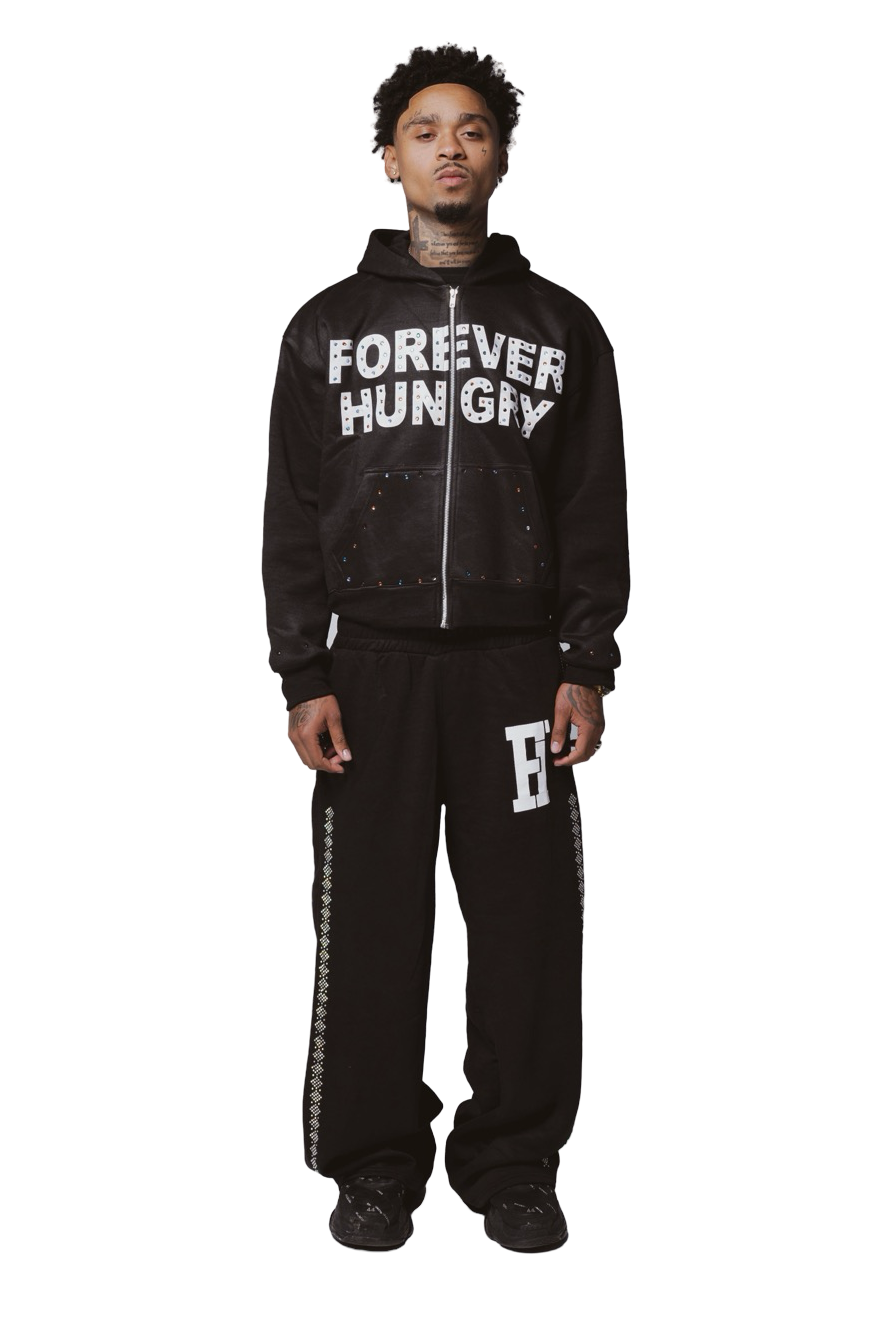 Gemstone Tracksuit Black