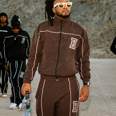 Essential Windbreaker Pants Brown view 5