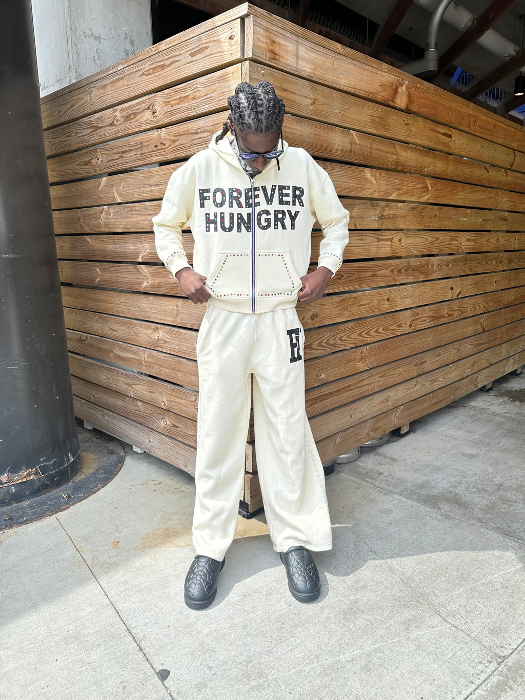 Gemstone Tracksuit Crème