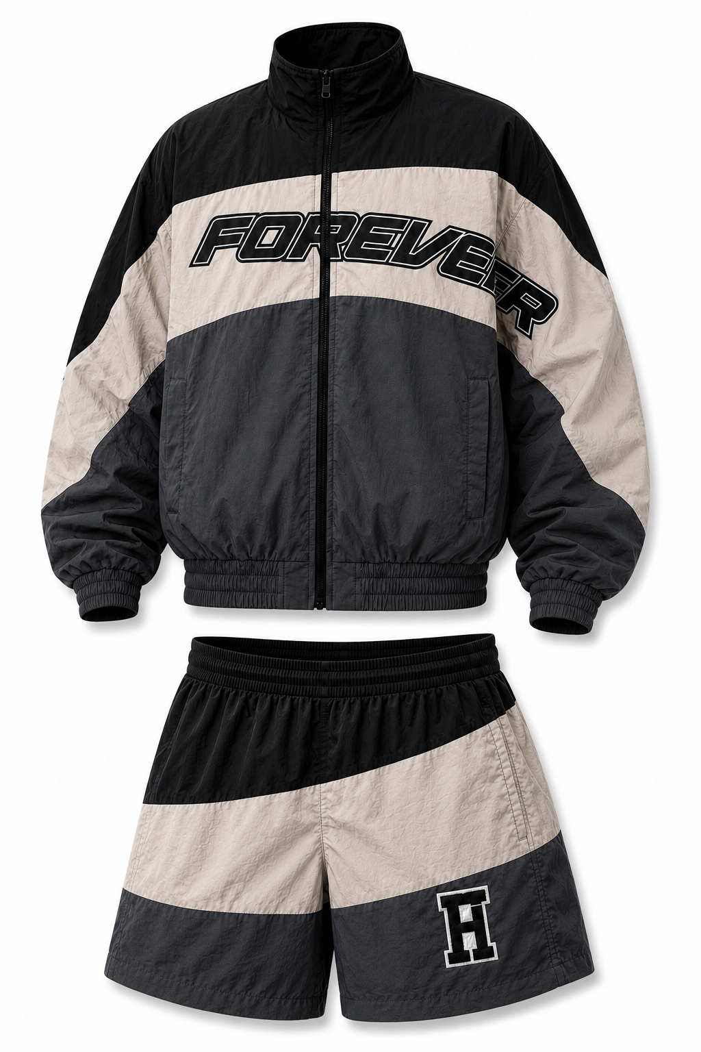 Forever Windbreaker Black & Grey