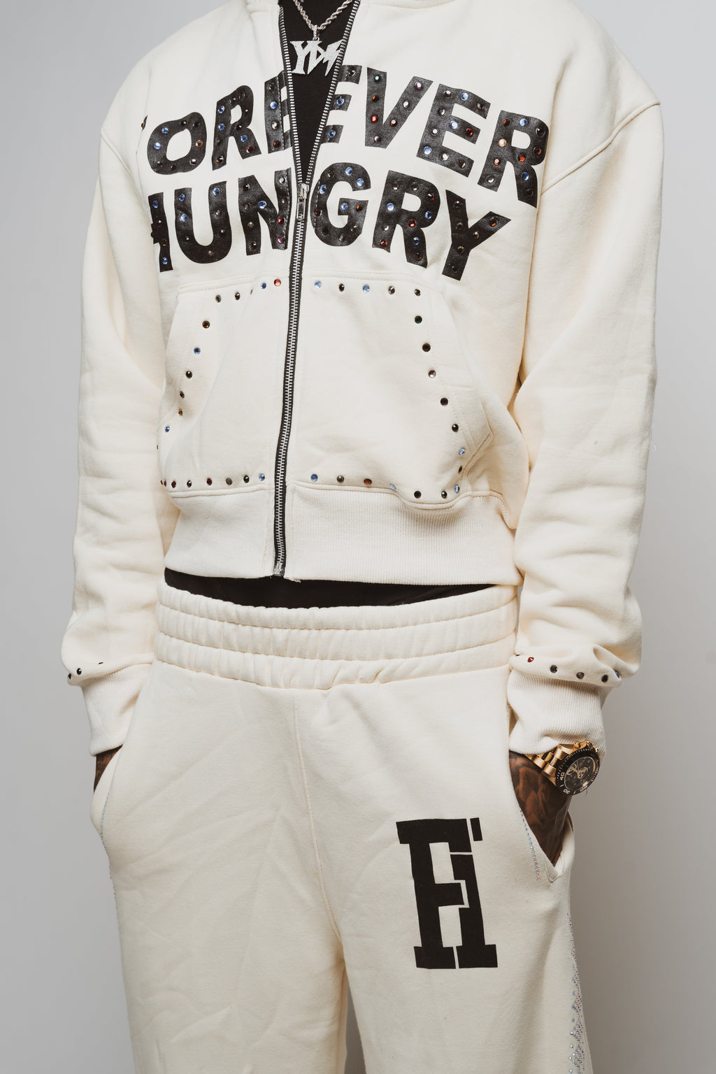 Gemstone Tracksuit Crème