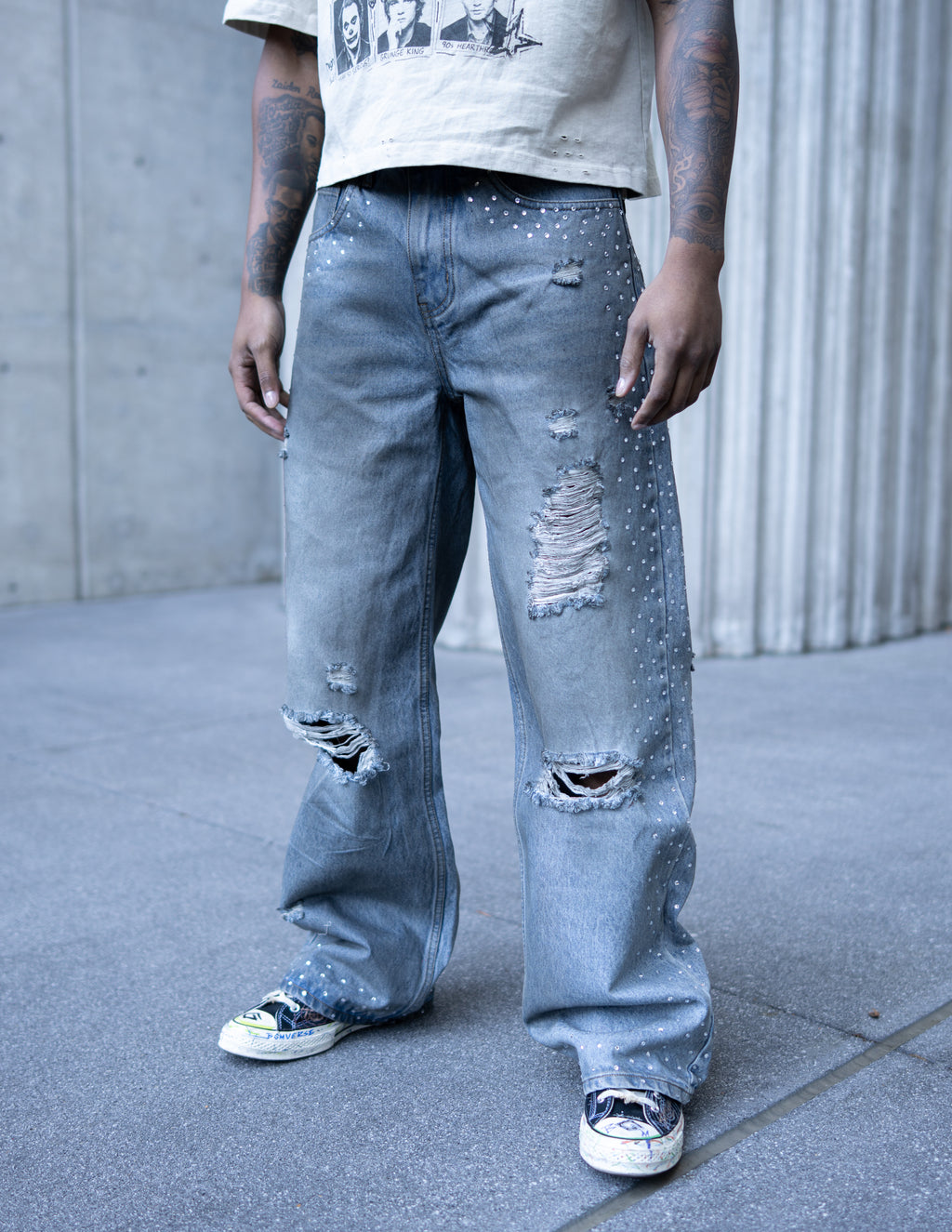 Dirty Rhinestone Denim