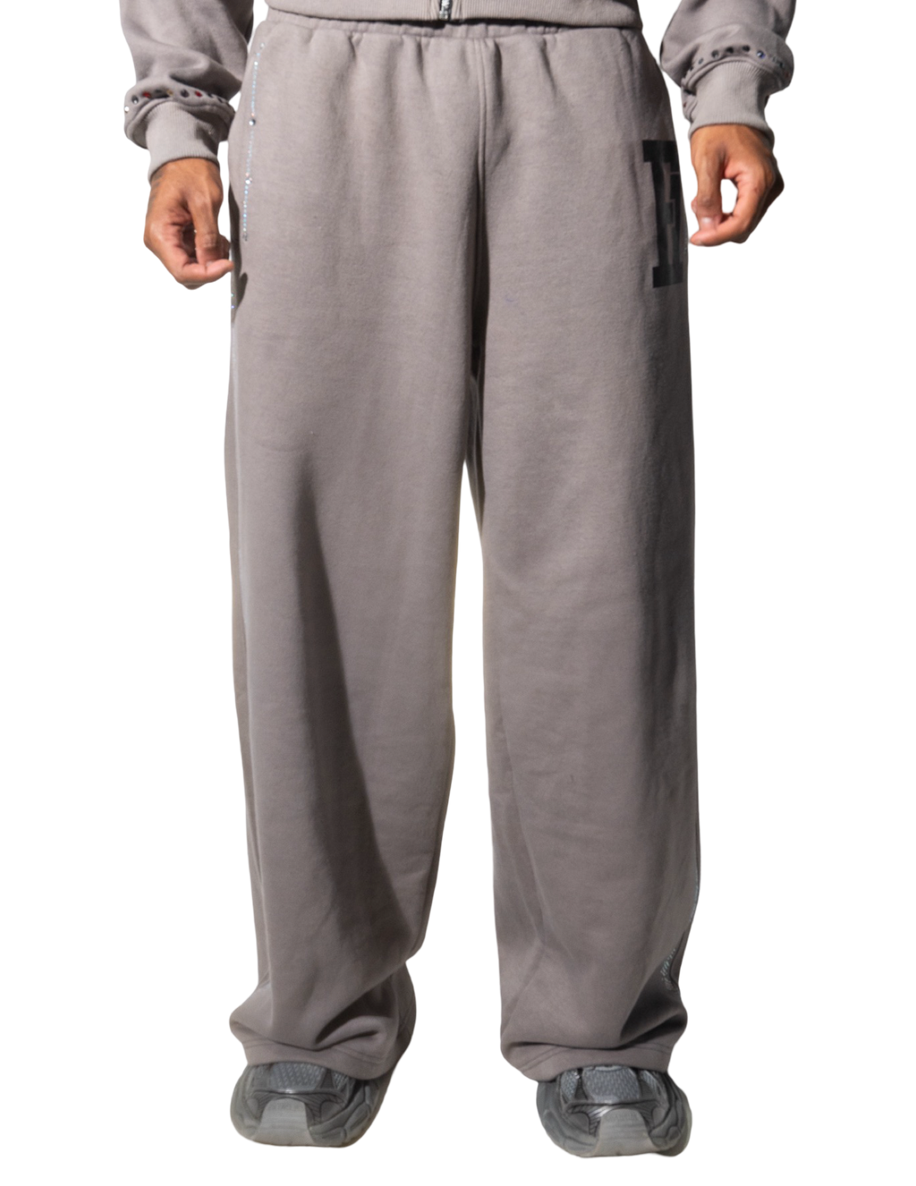 GREY GEMSTONE SWEATS