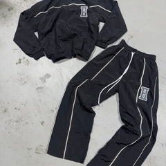 Essential Windbreaker Tracksuit Black view 3