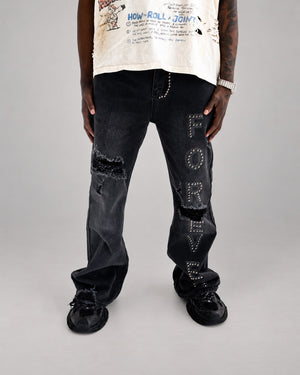Forever Flared Jeans Black