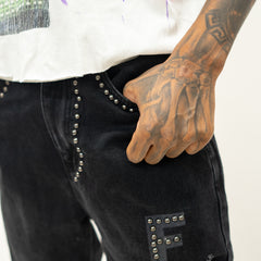 Forever Flared Jeans Dark Black view 3